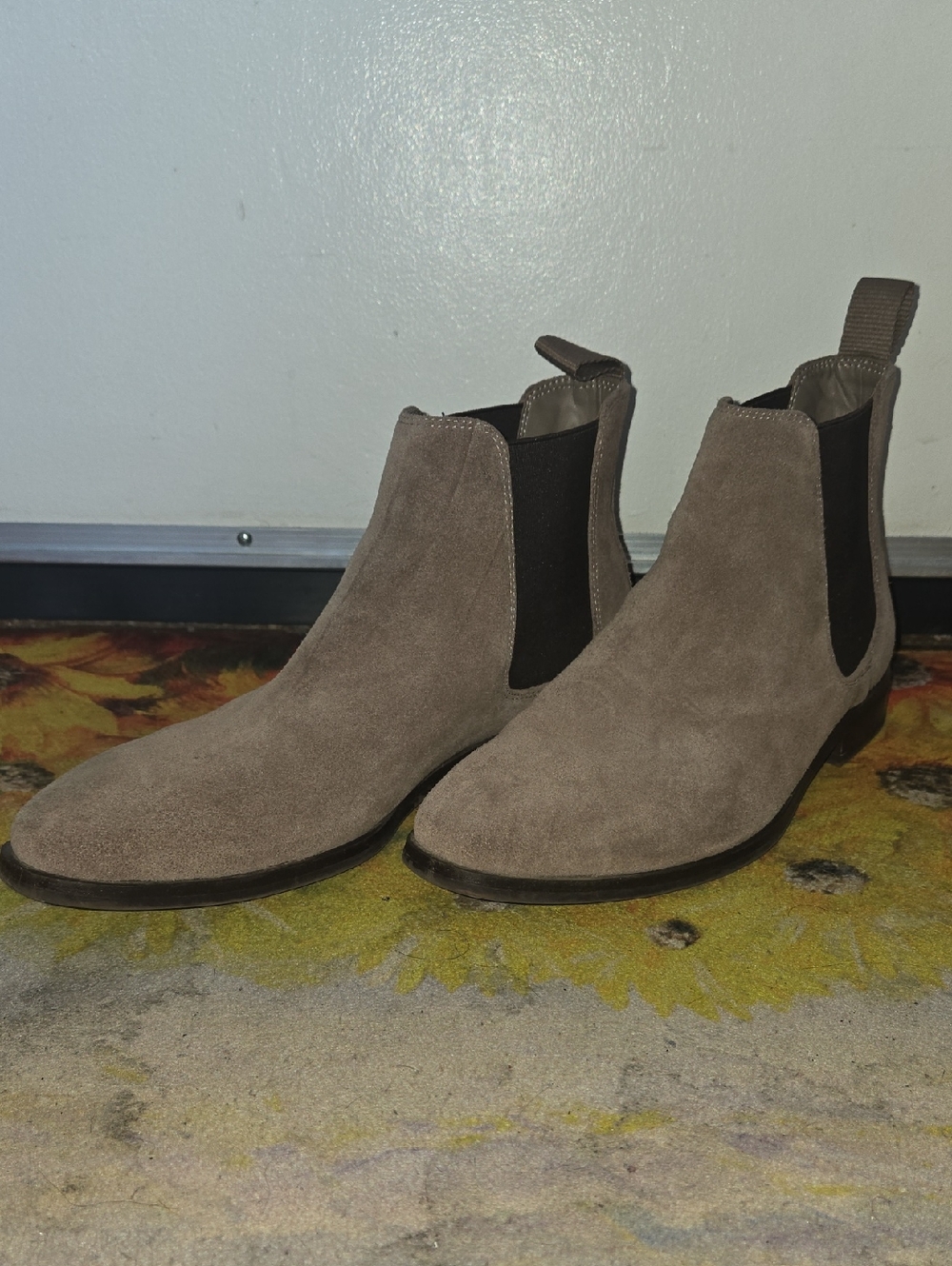 Aldo Men's Taupe Suede Chukka Chelsea Boots